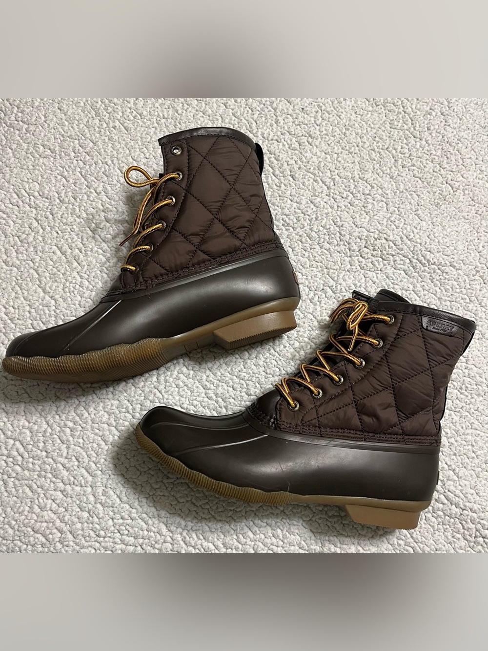Sperry Saltwater Nylon Quilted Duck Boots - Picture 2 of 10